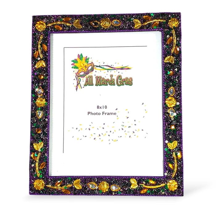 Mardi Gras Pretty in Purple Frame 3 Sizes