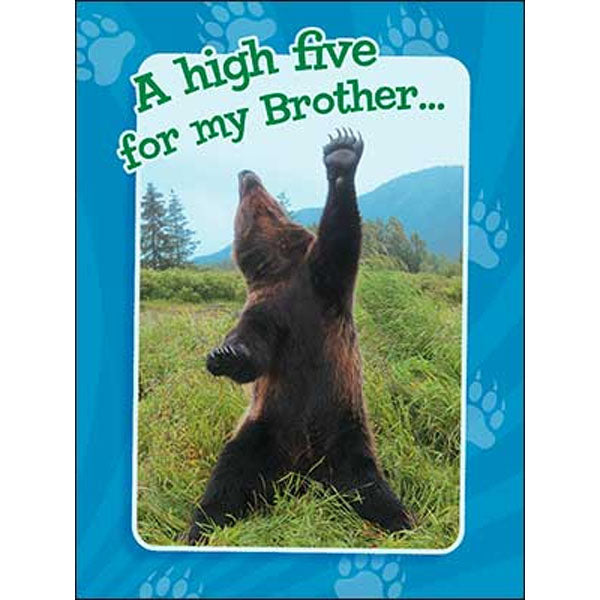 Birthday Card-Brother: A high five for my Brother…