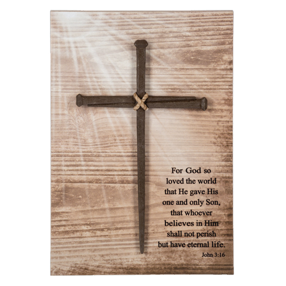 "For God So Loved..." Wall Plaque