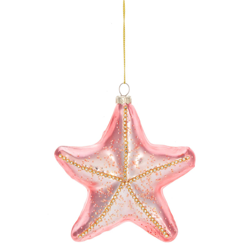 Starfish Glass Ornament, 2 choices