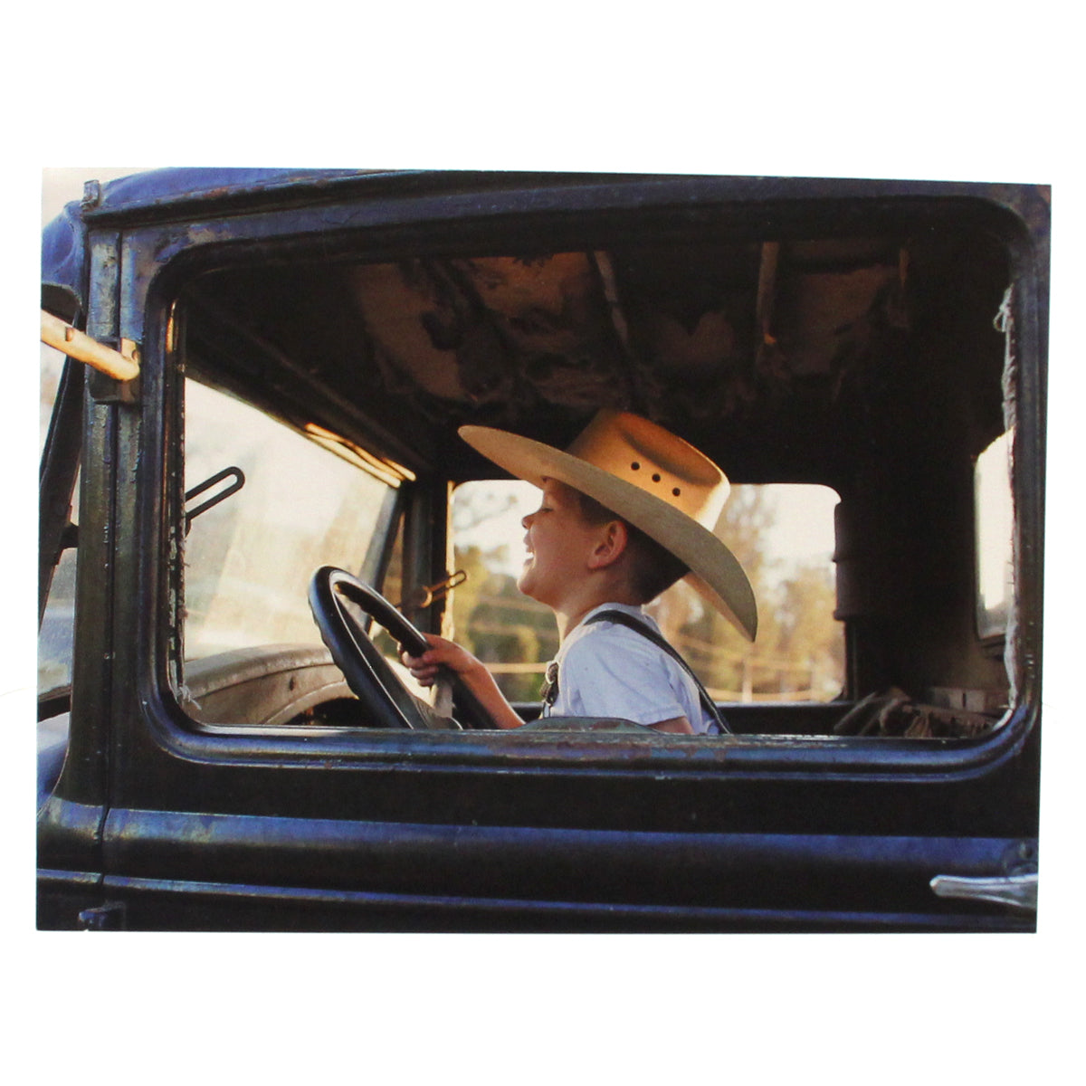 Birthday Card: (image of boy in truck)