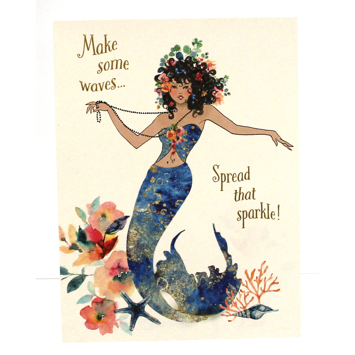 Birthday Card: Make some waves...(image of Mermaid)