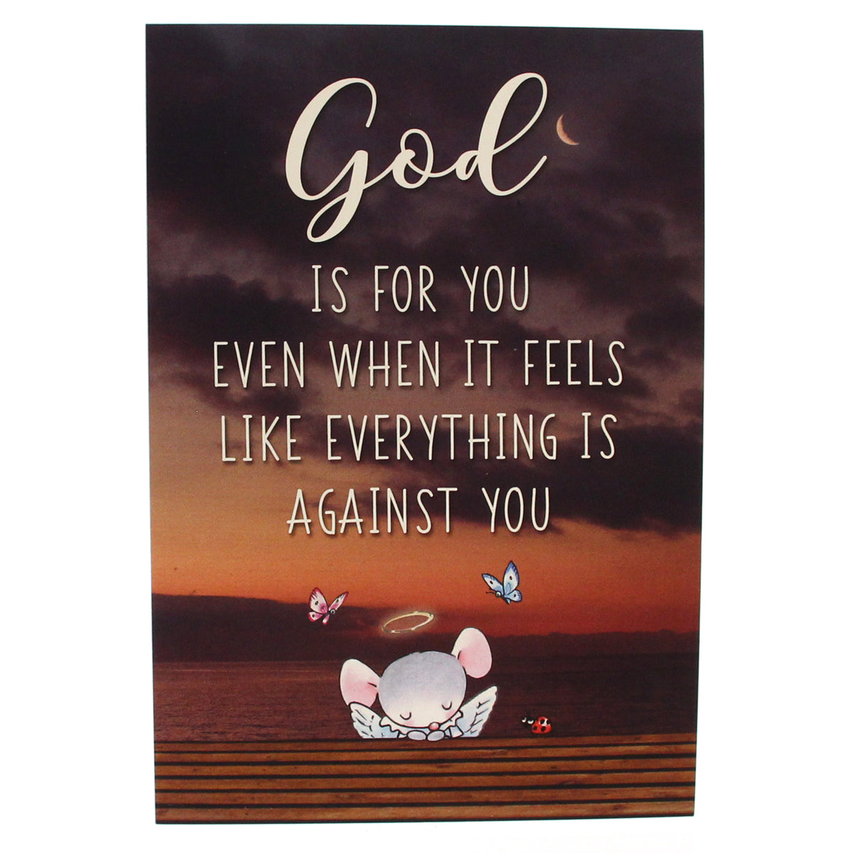 Encouragement & Support Card: God is for you... (w/Scripture verse)