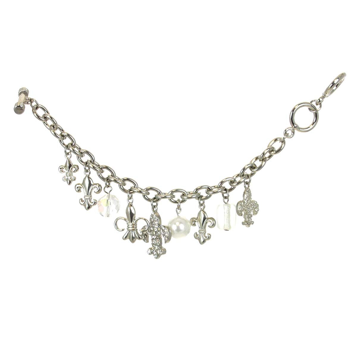 Fleur De Lis Charm Bracelet