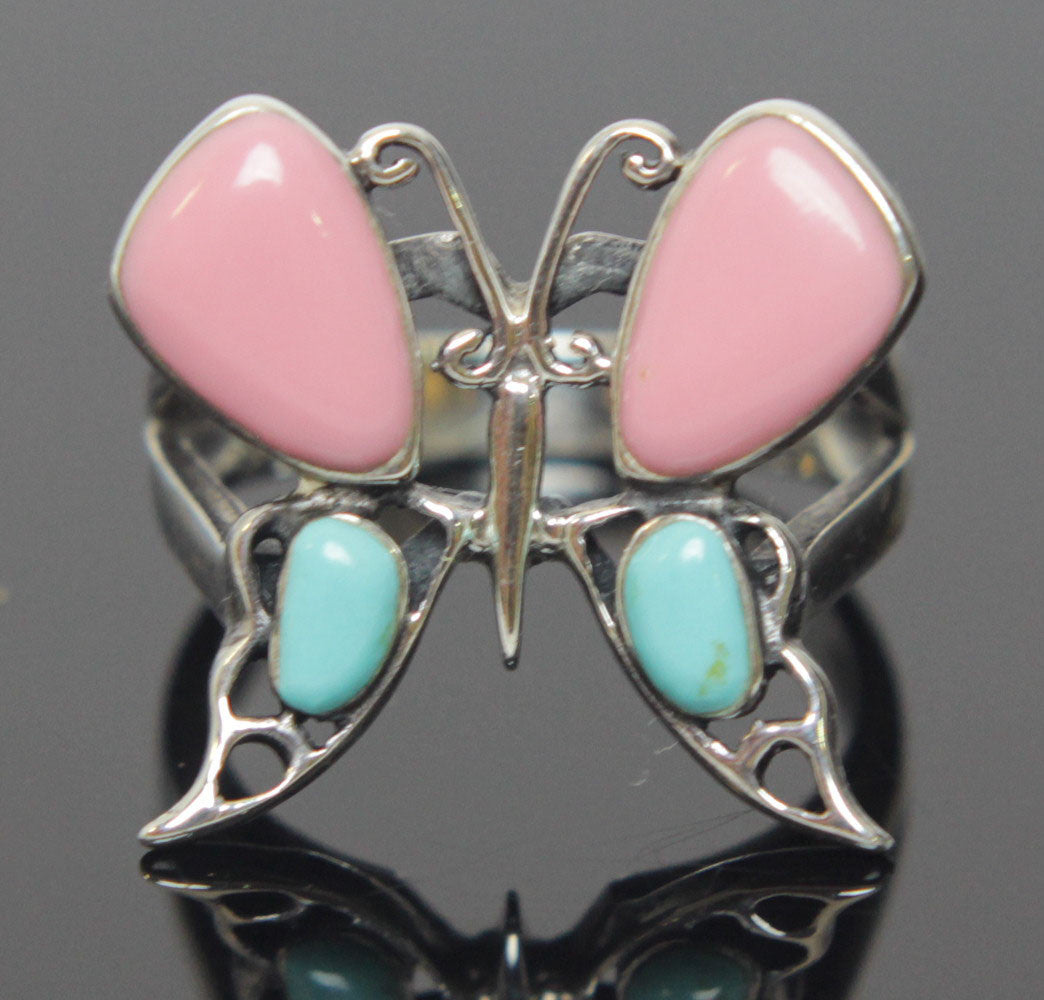 Butterfly Ring Sterling Silver Size 8