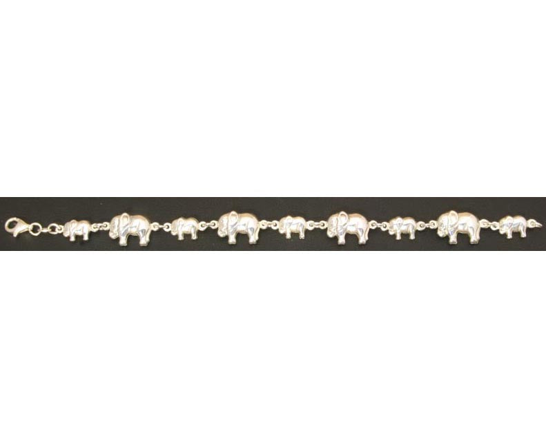 Elephant Bracelet Sterling Silver