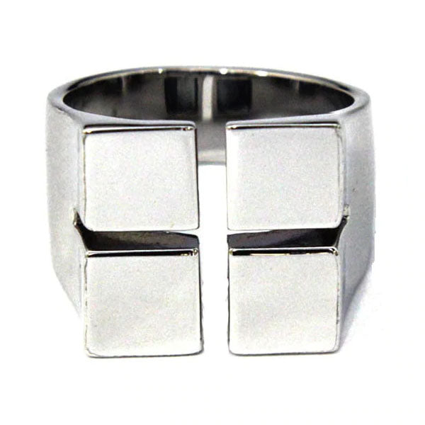 Sterling Silver Ring Cube Size 10.5