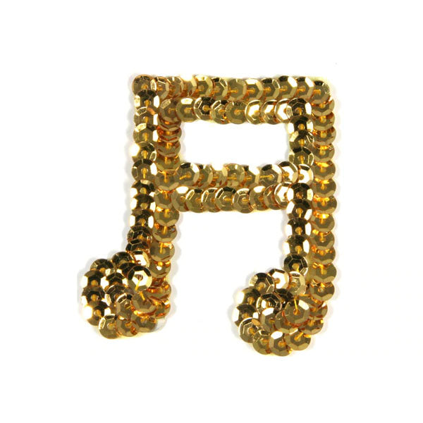 Applique Musical Note Gold