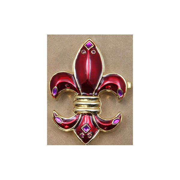 Fleur De Lis Box Red