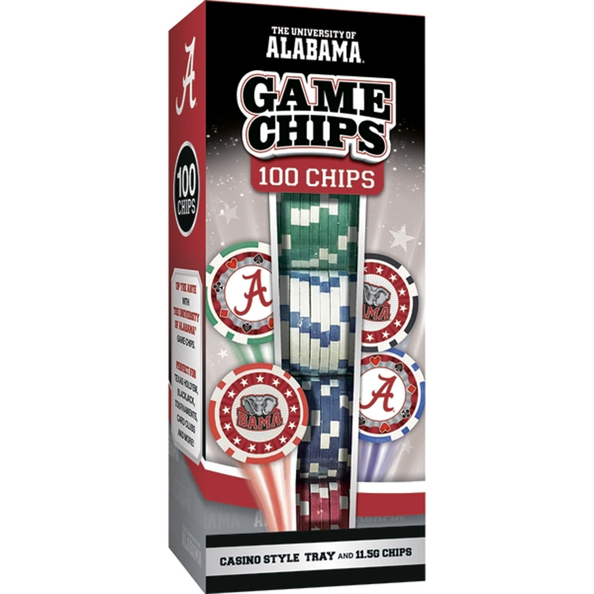 University of Alabama Poker Chips, 100 Chips