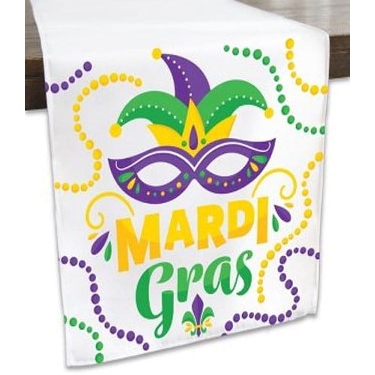 Mardi Gras Mask Table Runner