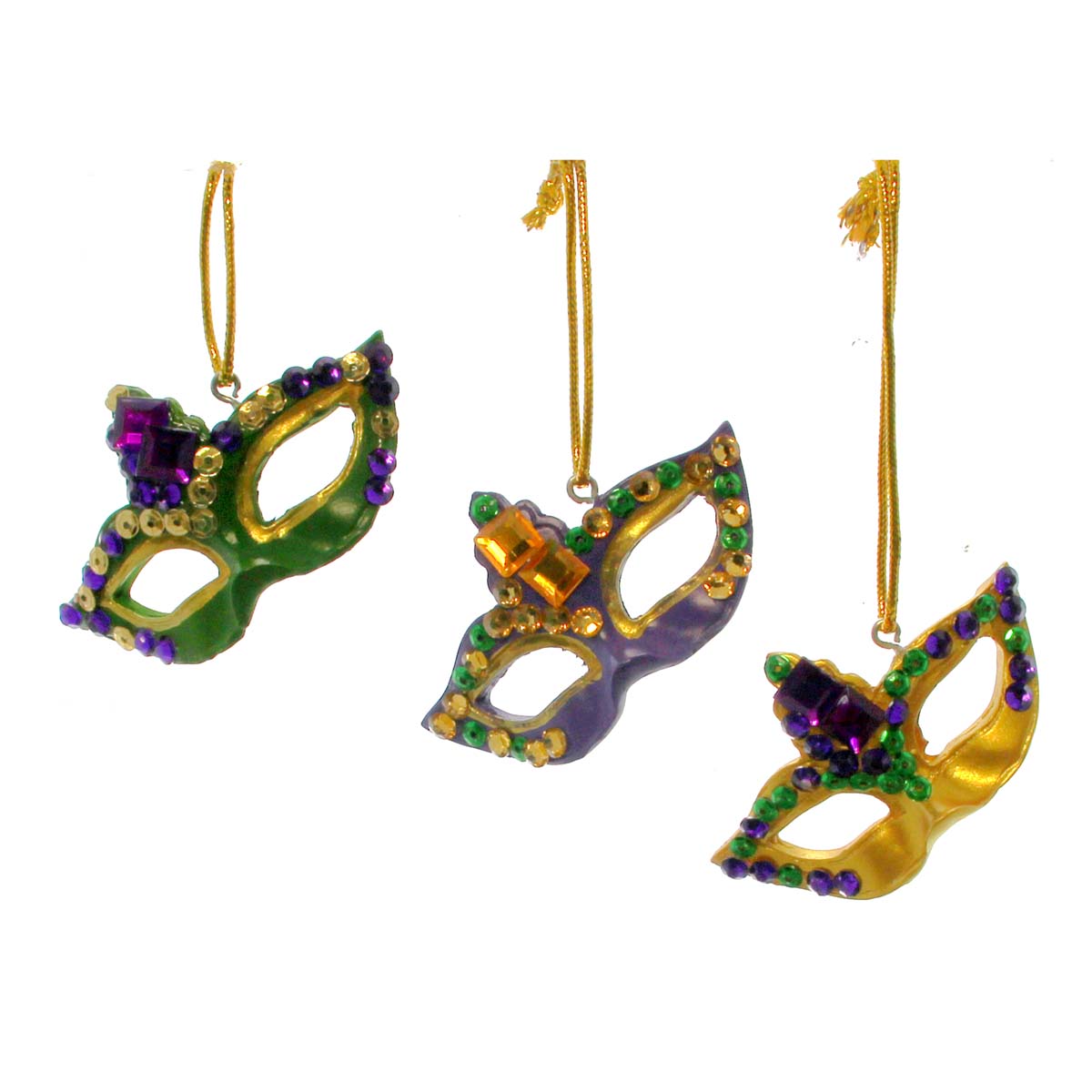Jeweled Mask Ornaments Small