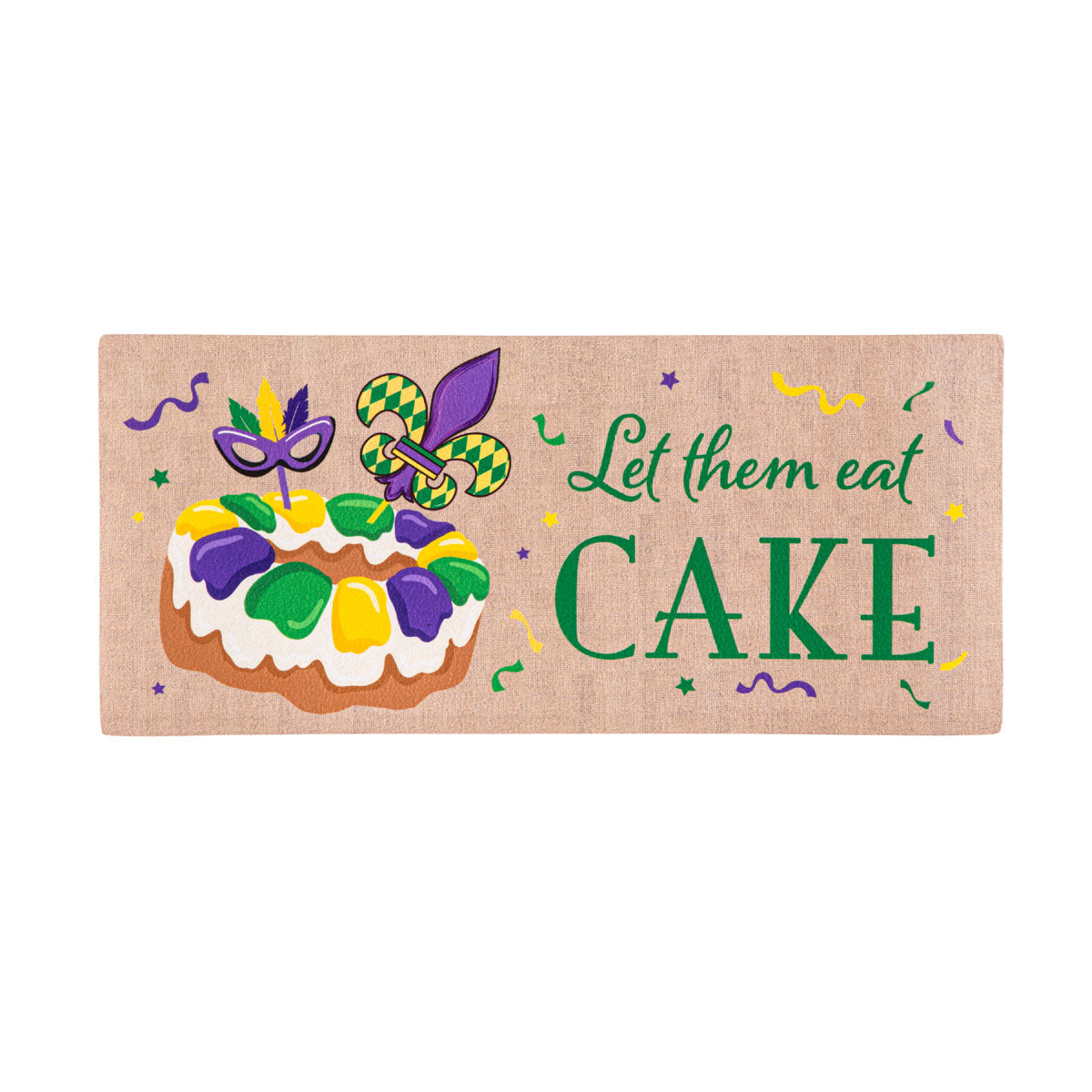 Mardi Gras Let Them Eat Cake Sassafras Switch Mat