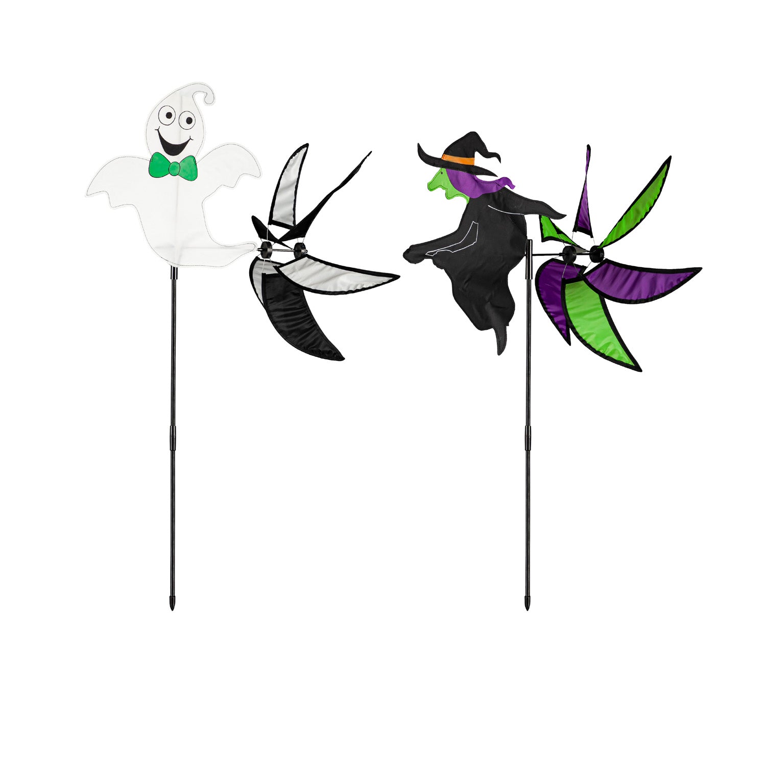 Witch and Ghost Pinwheel Spinner, 2 Assorted