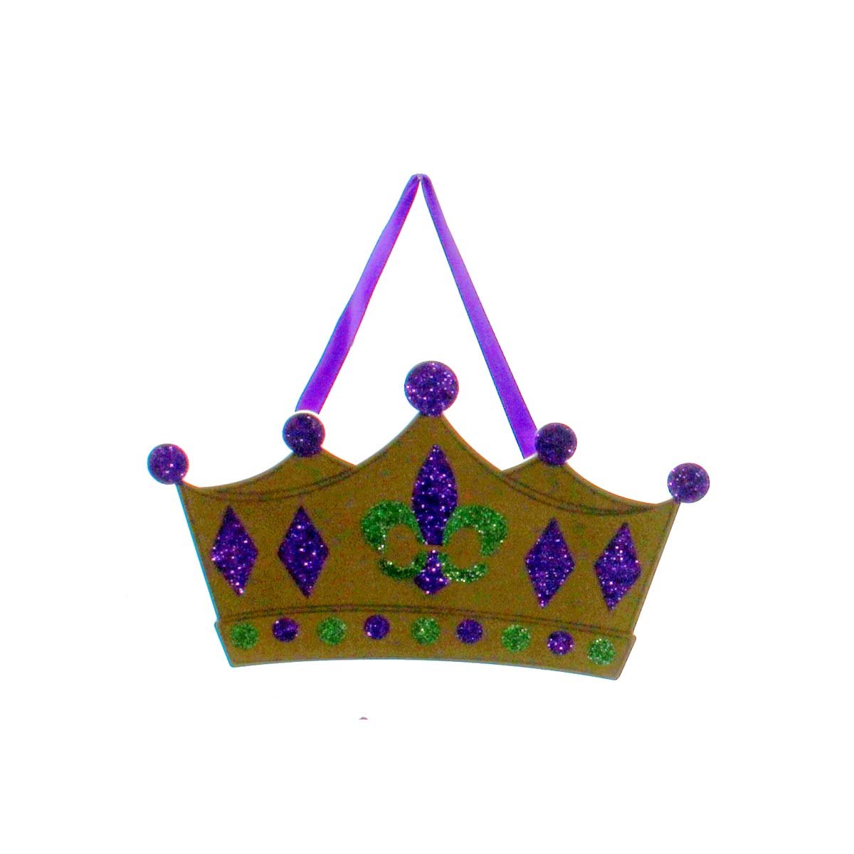 Mardi Gras King & Queen Ornaments