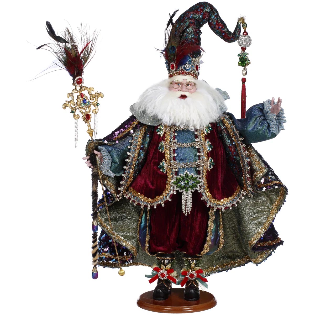 Peacock Jewel Santa Mark Roberts