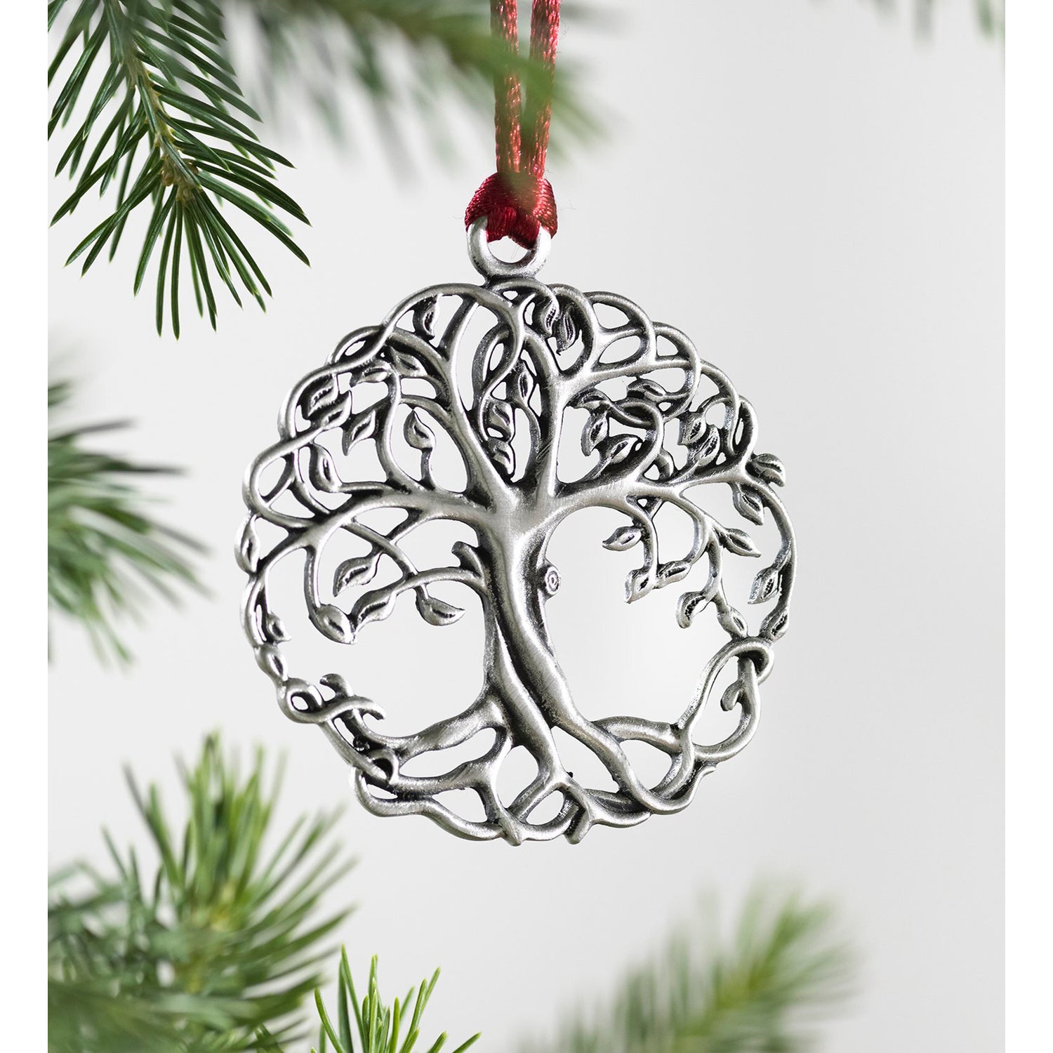 Pewter Tree of Life Ornament, Plow & Hearth