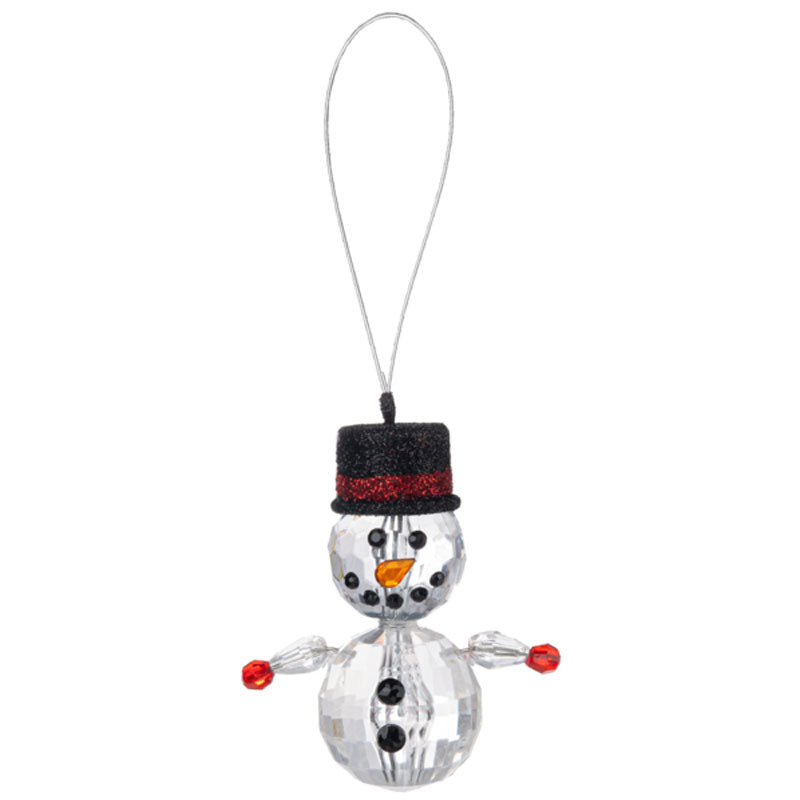 Snowman Acrylic Ornament, Crystal Expressions