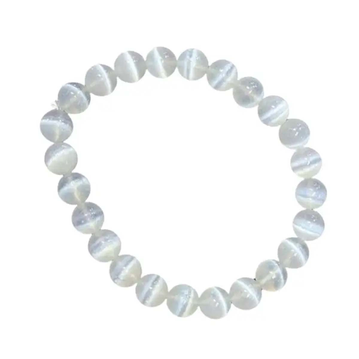 Crystal Bracelet - 8mm Selenite