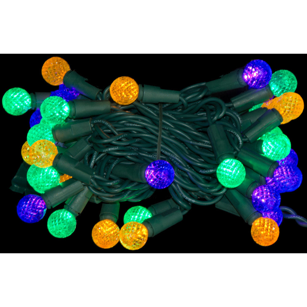 Mardi Gras Globe Mini Lights, LED 40 Light Strand