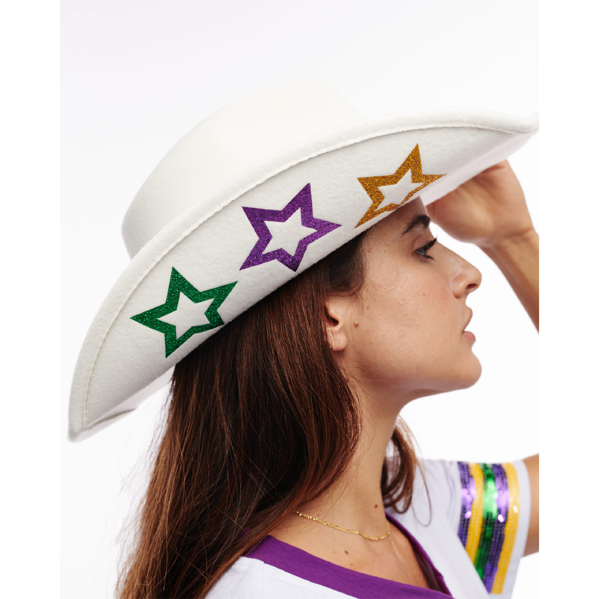 MG Star Cowboy Hat Off-White