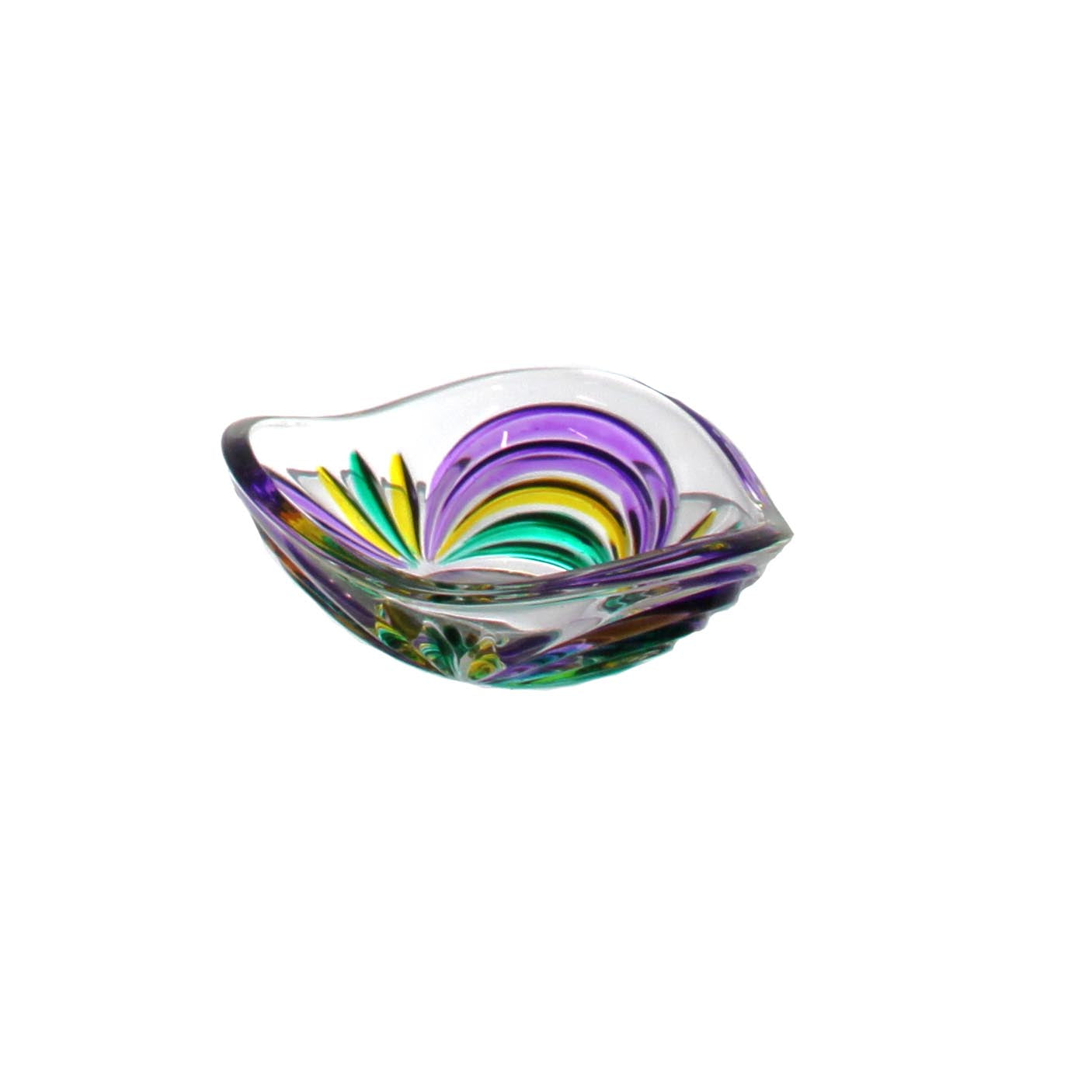 Mardi Gras Coppetta - Votive Holder- Dish