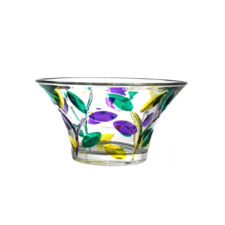 Mardi Gras Tree of Life Vase & Dish