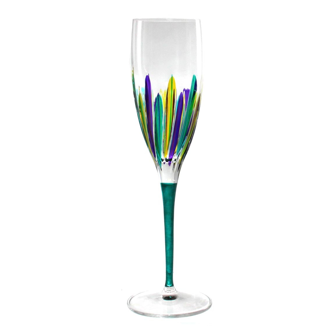 Mardi Gras Incanto Flute Champagne Glass