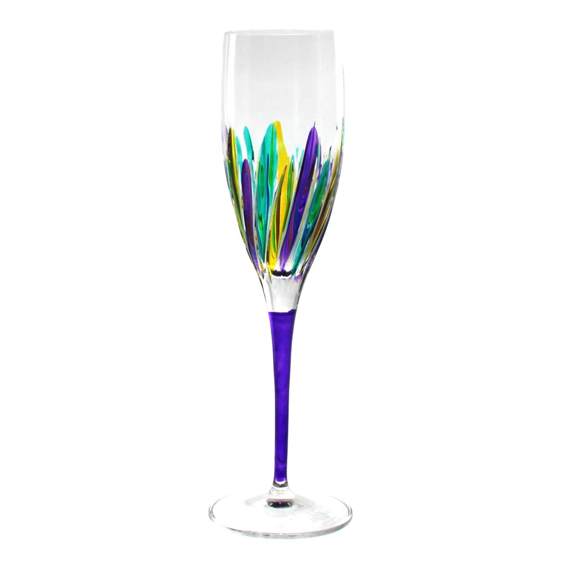 Mardi Gras Incanto Flute Champagne Glass