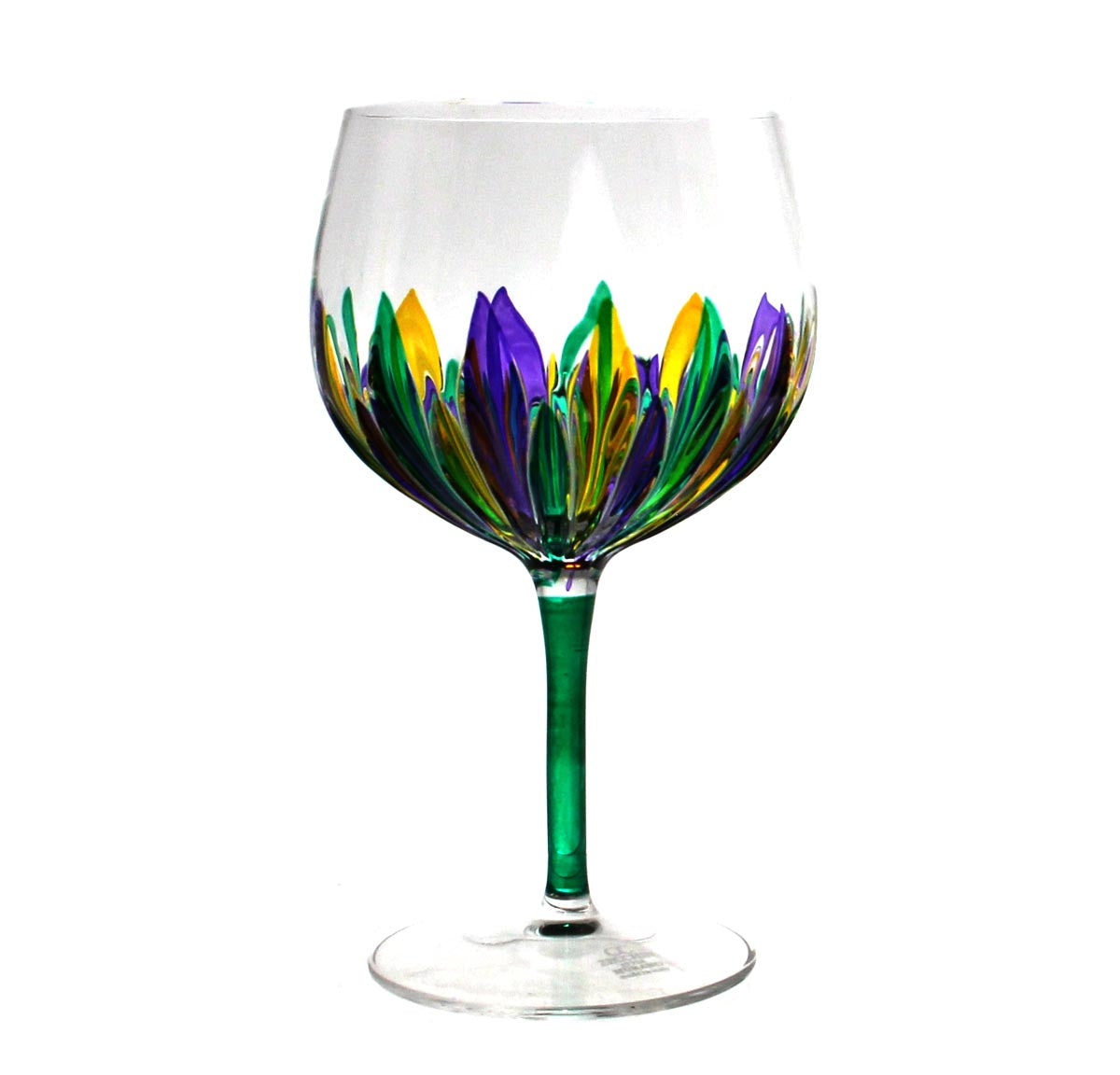 Mardi Gras Incanto Lg Wine Glass