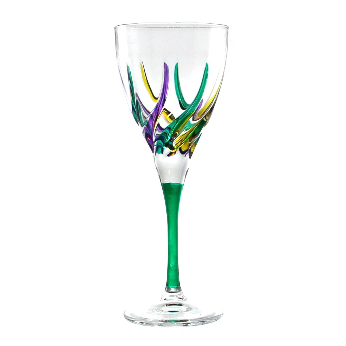 Mardi Gras Trix Wine Glass Calice Liquore