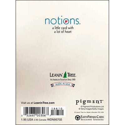 Notions Wedding Card: Wishing you a lifetime...