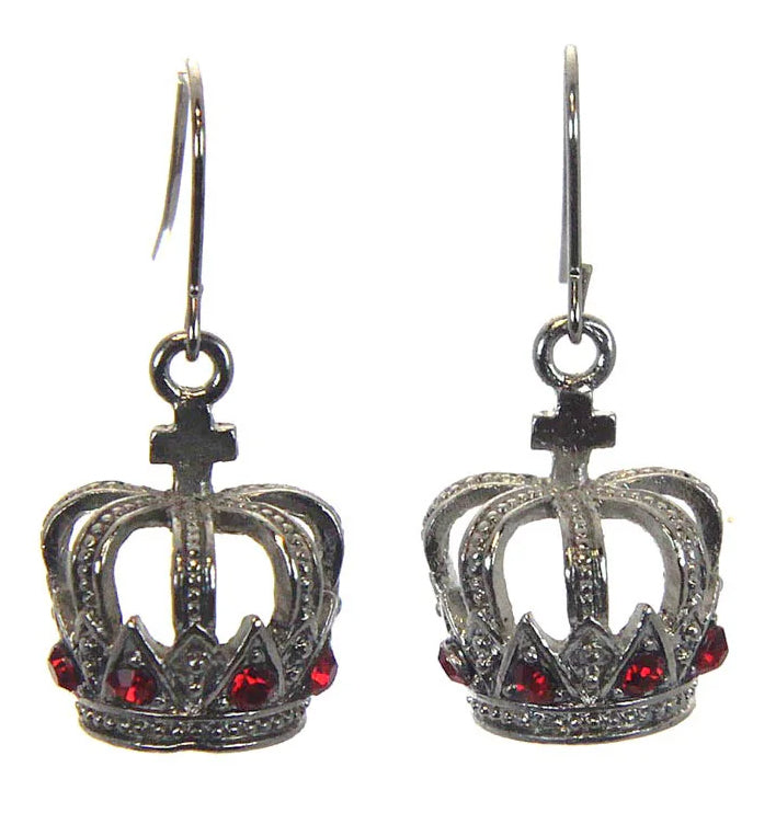 Crown Cross Earrings