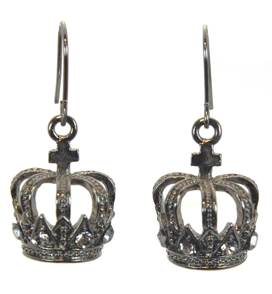 Crown Cross Earrings