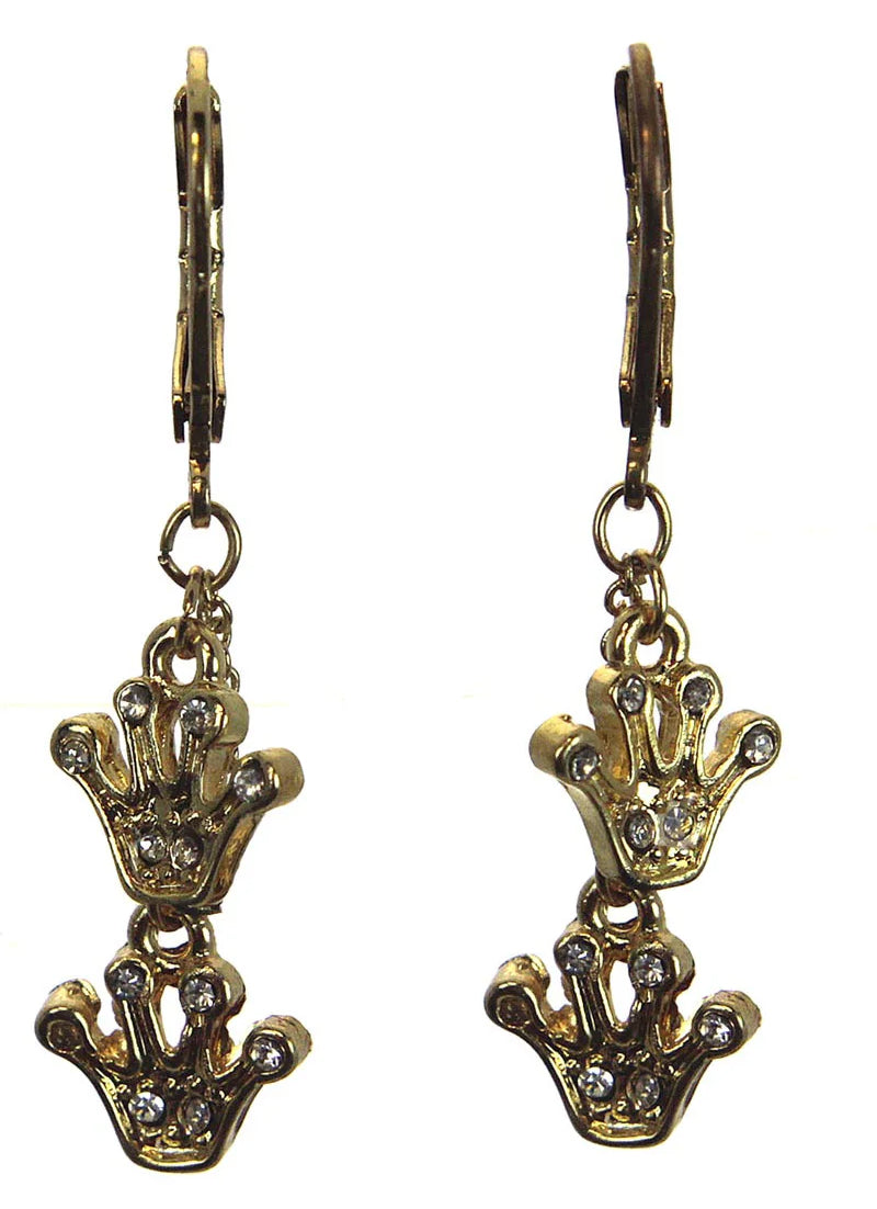 Crown Drop Earrings