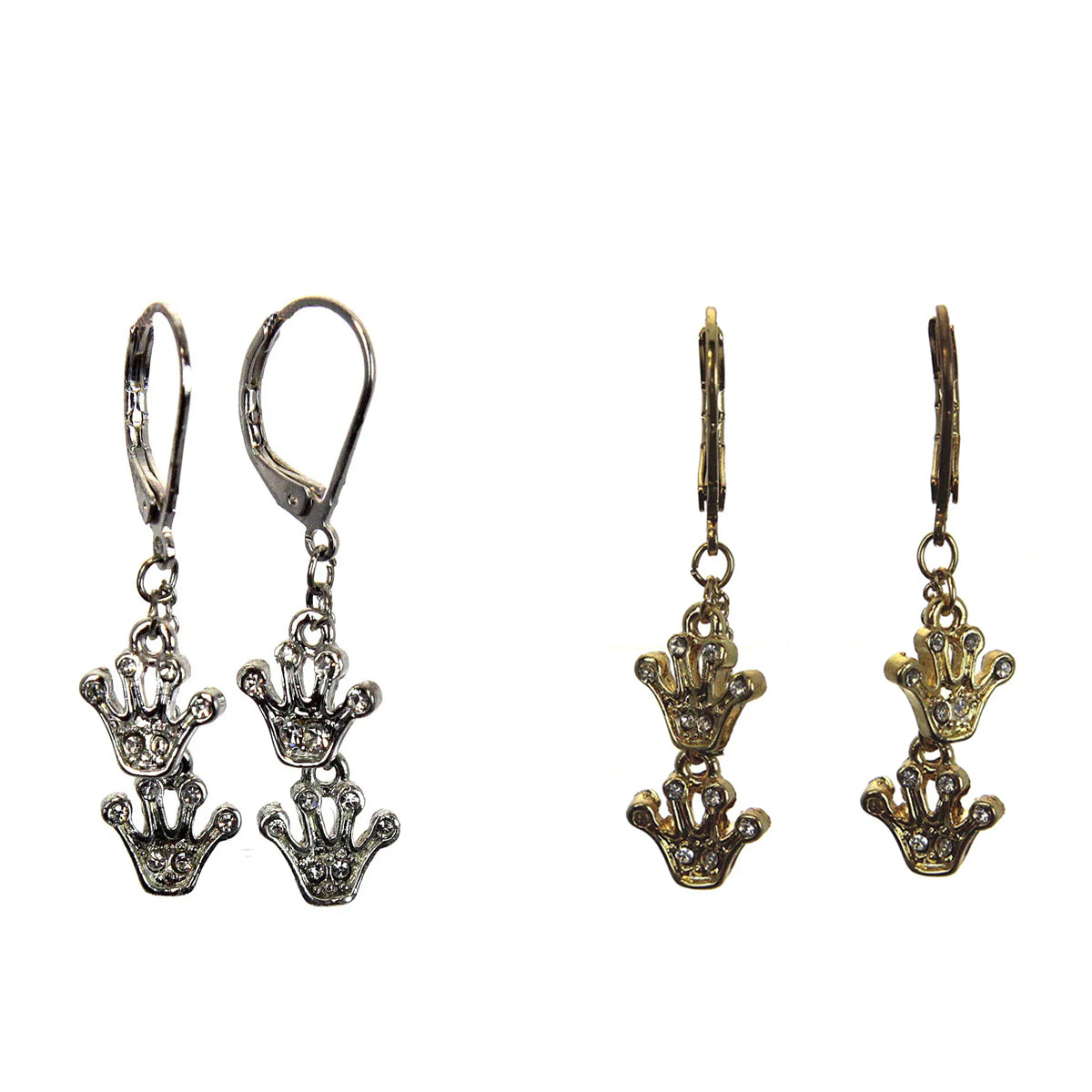 Crown Drop Earrings