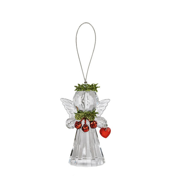 Teeny Mistletoe Angel Ornament, 4 styles