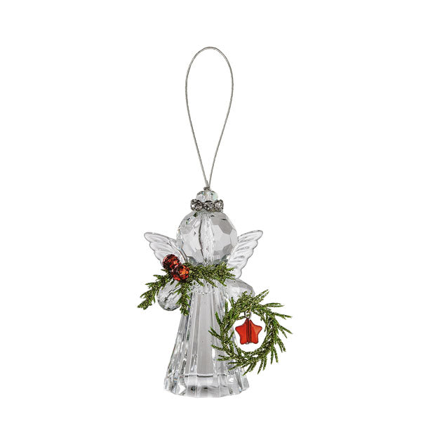 Teeny Mistletoe Angel Ornament, 4 styles