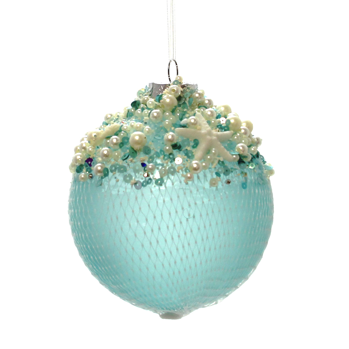 Sea Net Coastal Ball Ornament