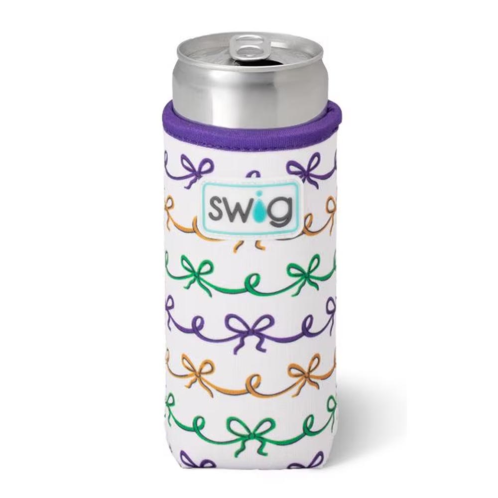 Mardi Gras Slim Can Coolie, 3 designs