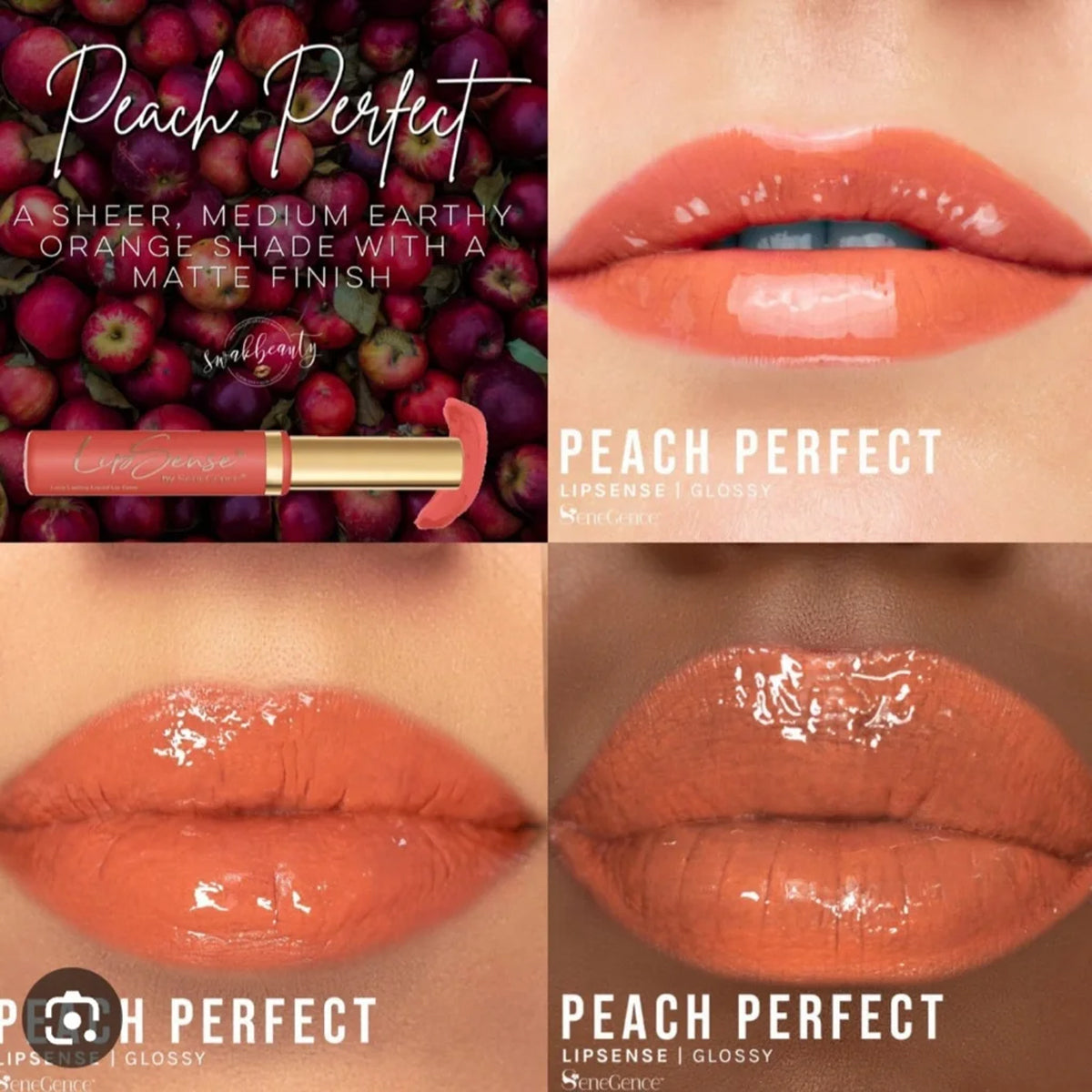 Peach Perfect, USED LipSense Liquid Lip Color, Limited Edition