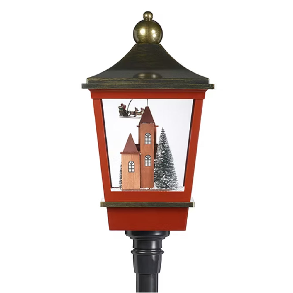 LED Rotating Santa Lantern