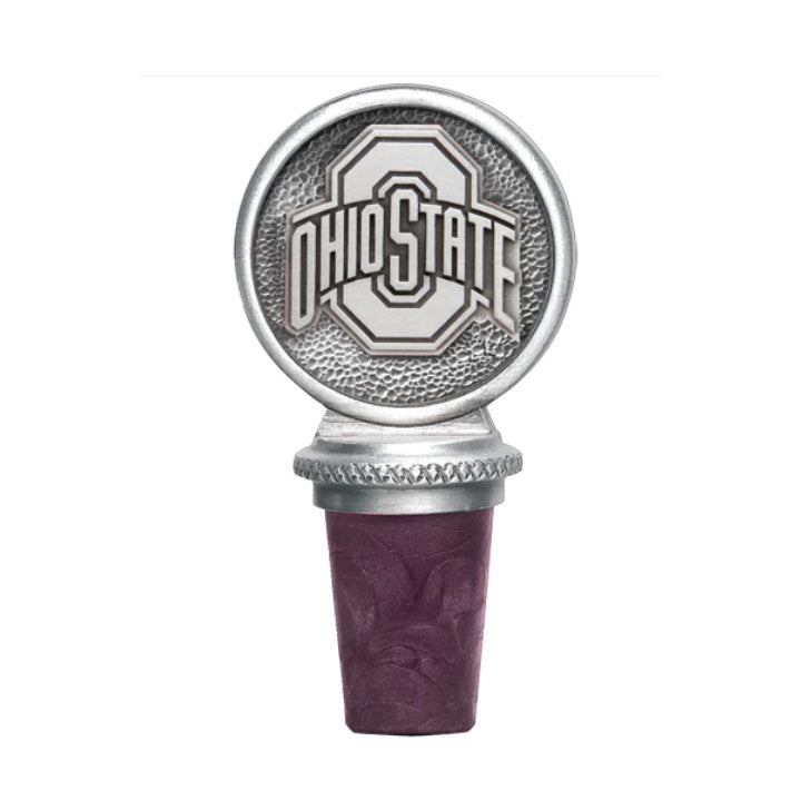 Ohio State Bottle Stopper Pewter
