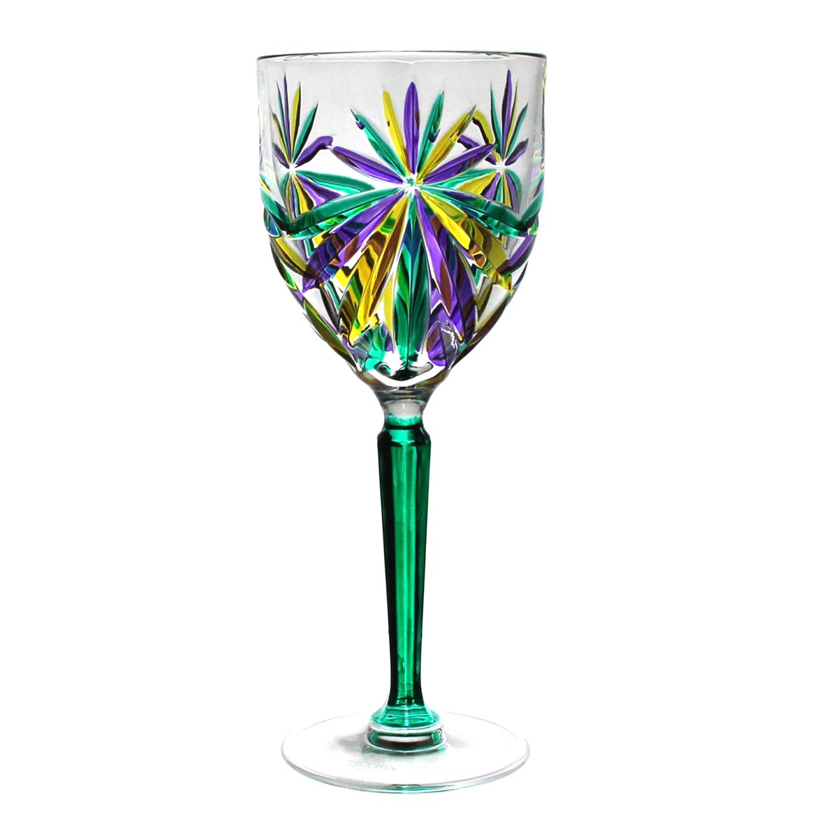 Mardi Gras Oasis Wine Glass