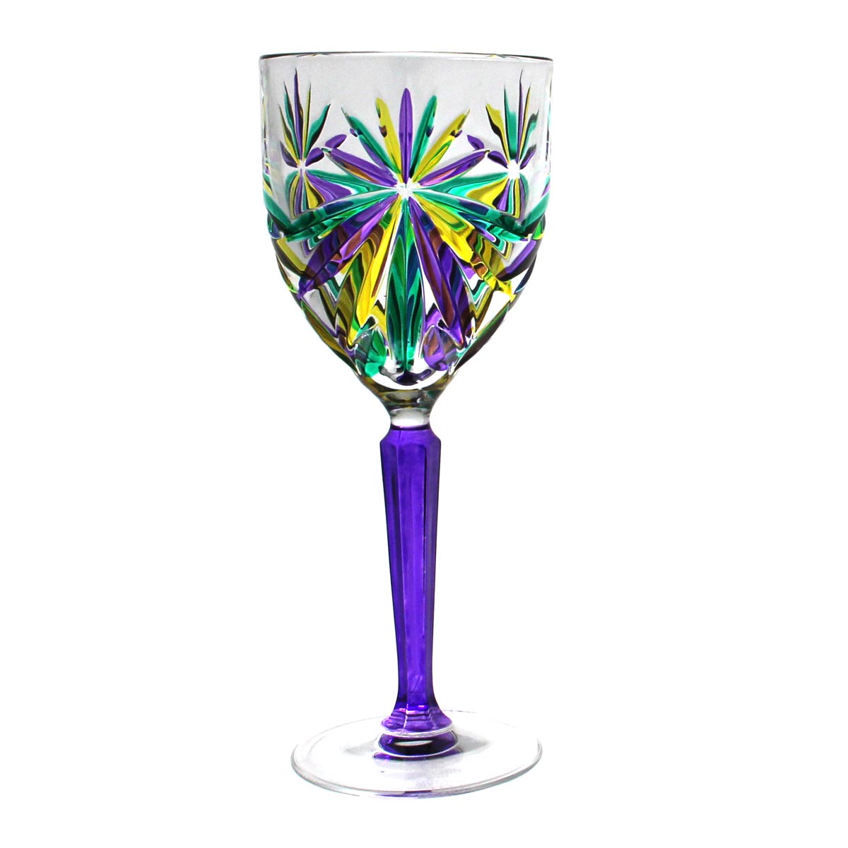 Mardi Gras Oasis Wine Glass
