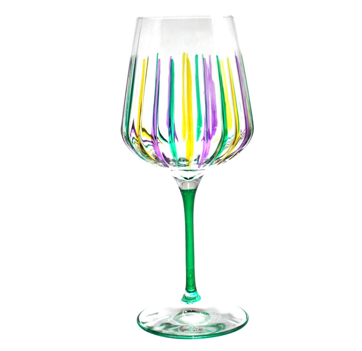 Mardi Gras Timeless Wine Calici