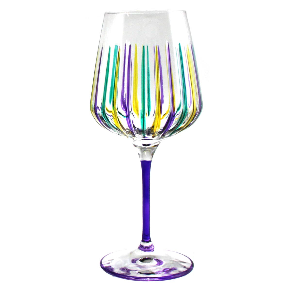 Mardi Gras Timeless Wine Calici