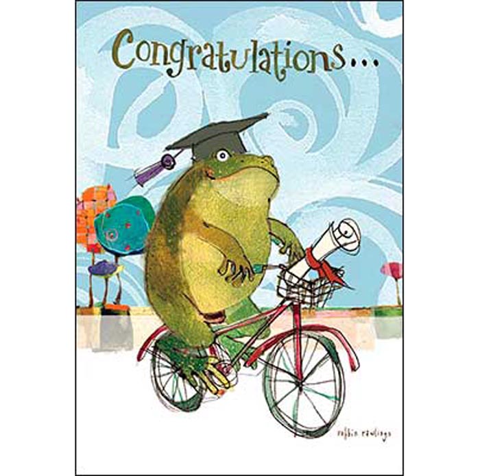 Graduation Card: You toadally did it!