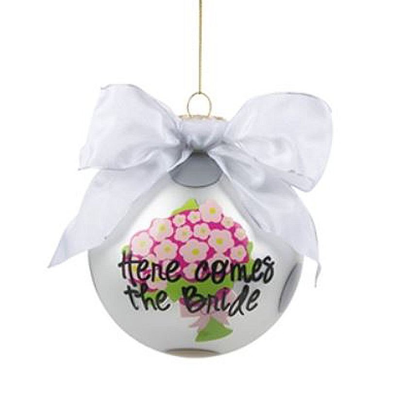 The Bride Bouquet Frosted Ornament