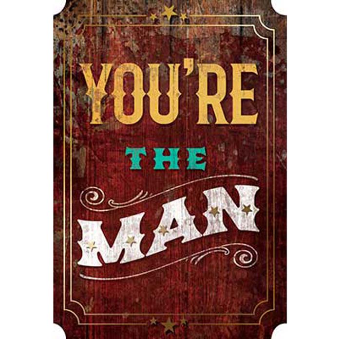 Father's Day Card: You're the Man Happy Father's Day